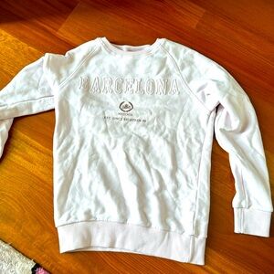 Good condition pink Barcelona sweatshirt